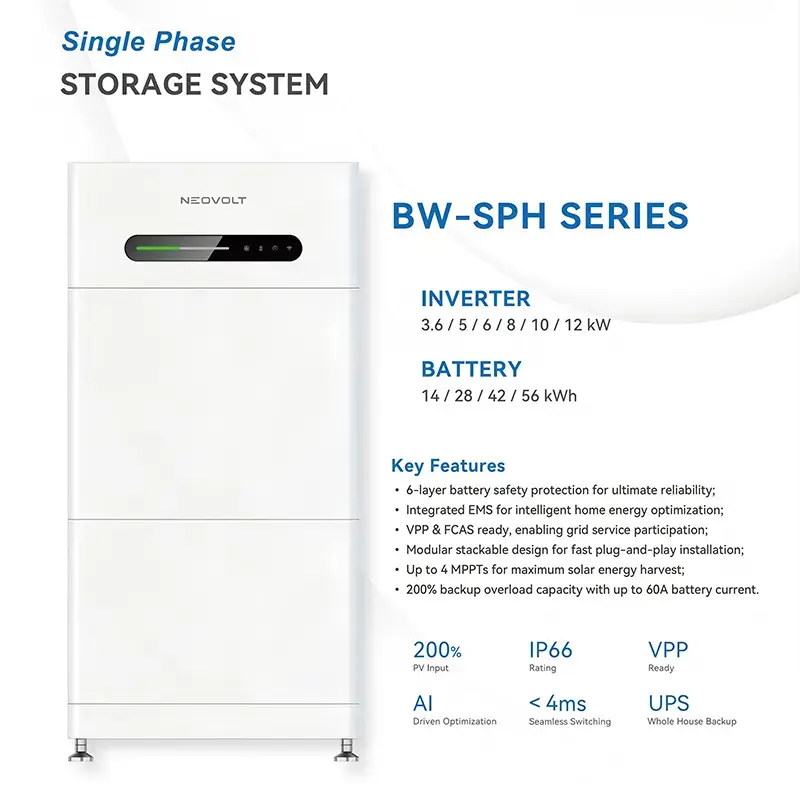 Stapelbares 7-kWh-LiFePO4-Batteriemodul